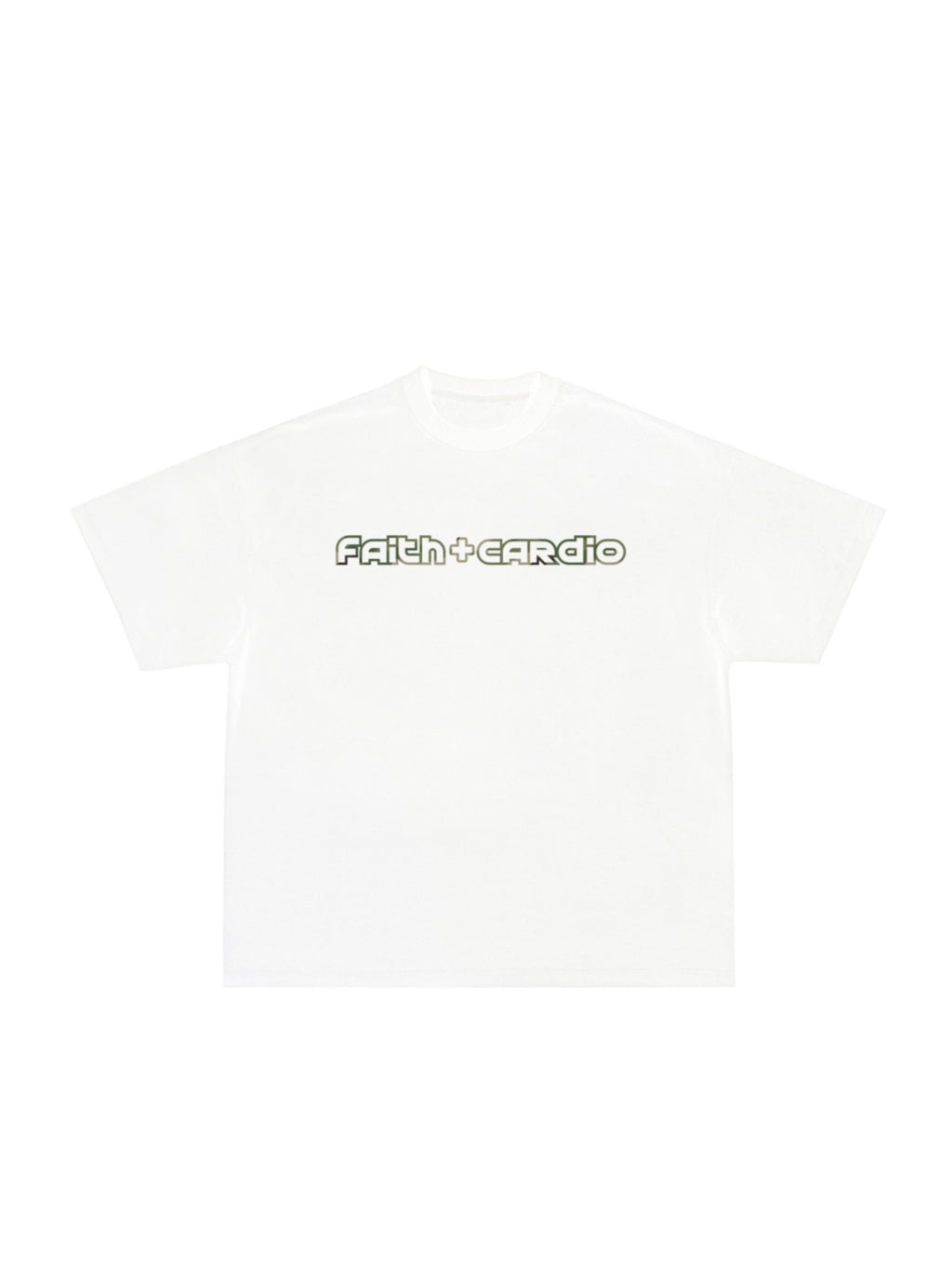 FAITH + CARDIO T-SHIRT GREEN CAMO