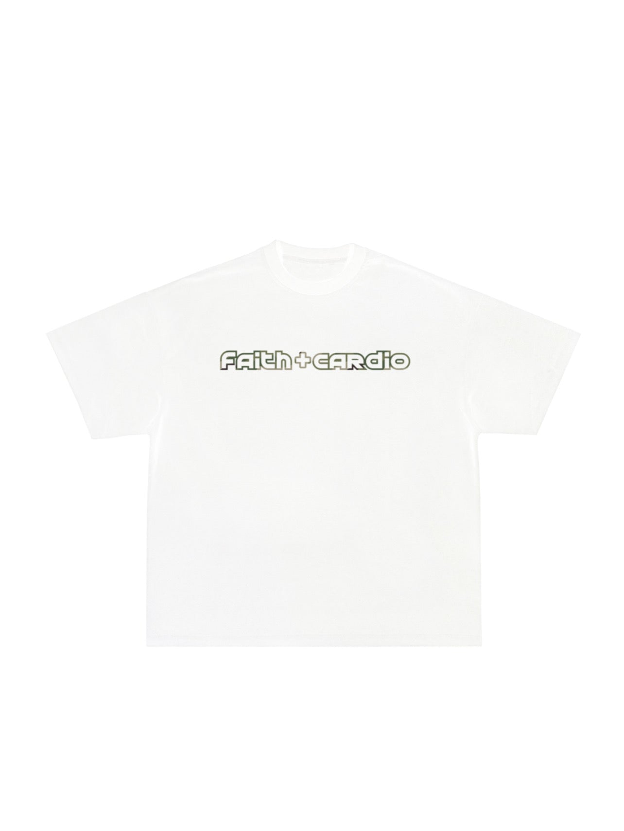 FAITH + CARDIO T-SHIRT GREEN CAMO